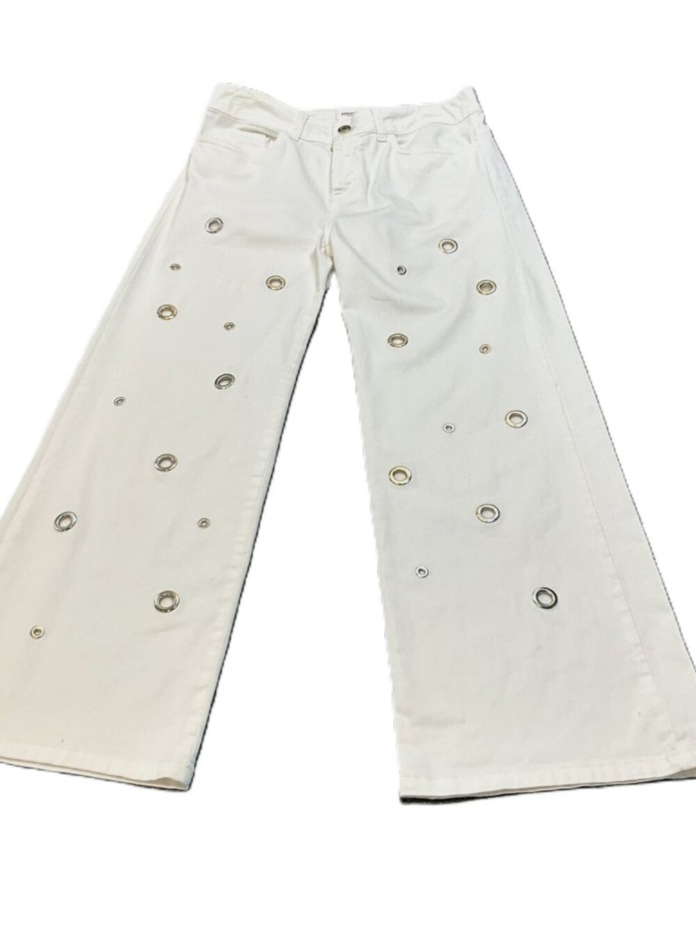 Annarita N Twenty 4H Wide Leg Pants with Metal Grommet Embellishments US28